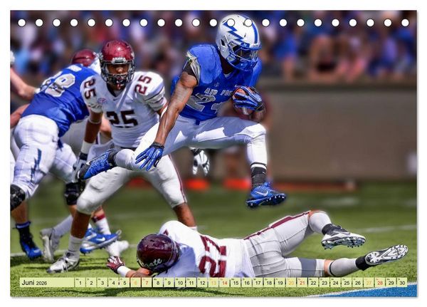 Produktbild: American Football - Taktik und Athletik (Tischkalender 2026 DIN A5 quer), CALVENDO Monatskalender