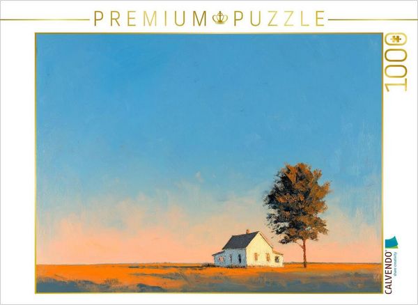 CALVENDO Puzzle Ein Motiv aus dem Kalender Gemalte Dörfer im Licht | 1000 Teile Lege-Größe 64x48cm Foto-Puzzle für glückliche Stunden