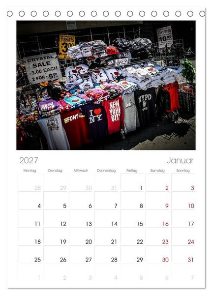 Produktbild: Tischplaner 2027 - New York feeling (A5 Tischkalender zum Aufstellen) CALVENDO