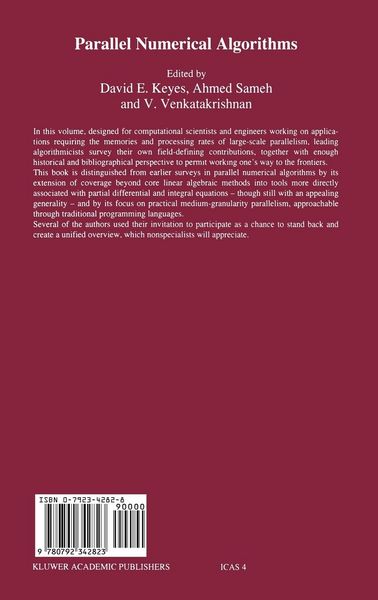 Produktbild: Parallel Numerical Algorithms