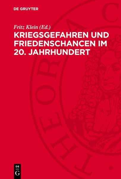 Produktbild: Kriegsgefahren und Friedenschancen im 20. Jahrhundert