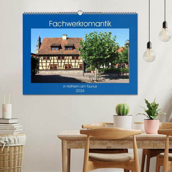 Produktbild: Fachwerkromantik in Hofheim am Taunus (Wandkalender 2026 DIN A2 quer), CALVENDO Monatskalender