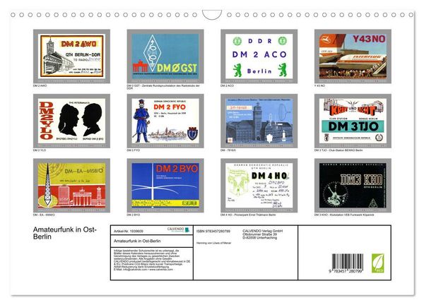 Produktbild: Amateurfunk in Ost-Berlin (Wandkalender 2026 DIN A3 quer), CALVENDO Monatskalender