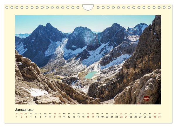 Produktbild: Lechtaler Alpen (Wandkalender 2027 DIN A4 quer), CALVENDO Monatskalender