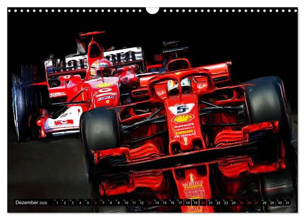 Produktbild: Deutsche in der Formel 1 (Wandkalender 2026 DIN A3 quer), CALVENDO Monatskalender