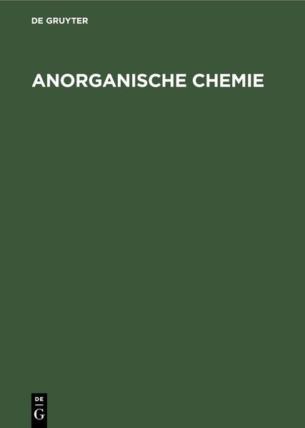 Produktbild: Anorganische Chemie