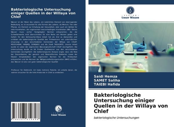 Produktbild: Bakteriologische Untersuchung einiger Quellen in der Willaya von Chlef