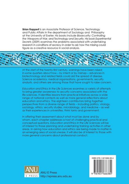 Produktbild: Education and Ethics in the Life Sciences
