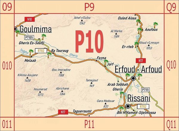 Produktbild: P10: Erfoud &ndash; Rissani &ndash; Tafilalet - Oued Ziz - Oued Gheris + GPS-Waypoints