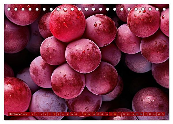 Produktbild: ROT - Gem&uuml;se und Obst - Voller Power (Tischkalender 2026 DIN A5 quer), CALVENDO Monatskalender