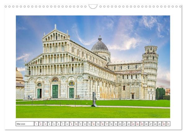 Produktbild: Pisa - wundersch&ouml;nes Reiseziel (Wandkalender 2026 DIN A3 quer), CALVENDO Monatskalender