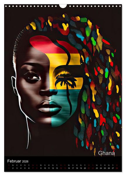 Produktbild: Afrikanische Sch&ouml;nheiten (Wandkalender 2026 DIN A3 hoch), CALVENDO Monatskalender