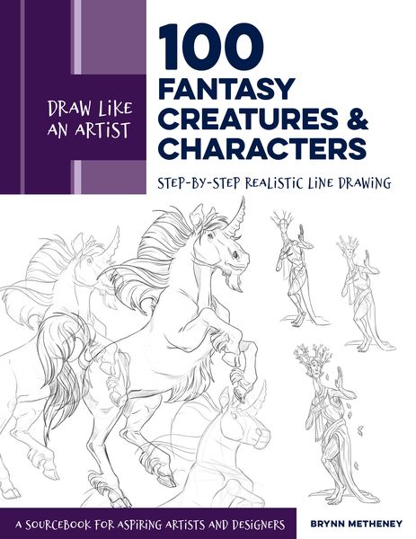Produktbild: Draw Like an Artist: 100 Fantasy Creatures and Characters