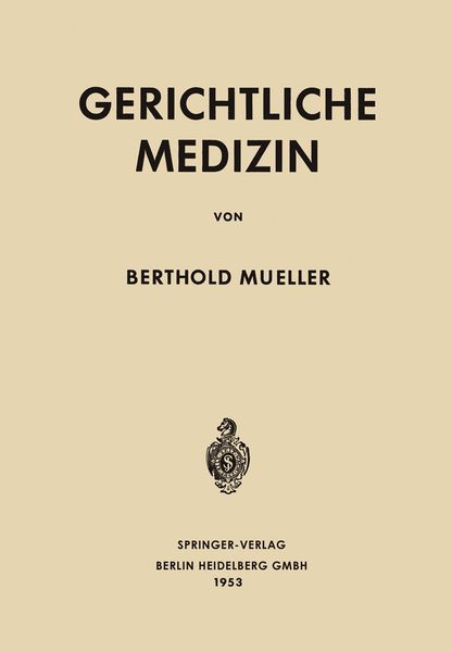 Produktbild: Gerichtliche Medizin