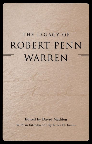 Produktbild: The Legacy of Robert Penn Warren