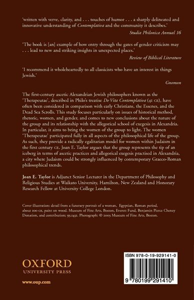 Produktbild: Jewish Women Philosophers of First-Century Alexandria
