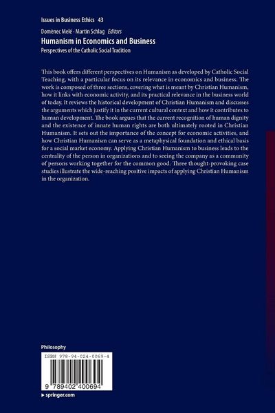 Produktbild: Humanism in Economics and Business