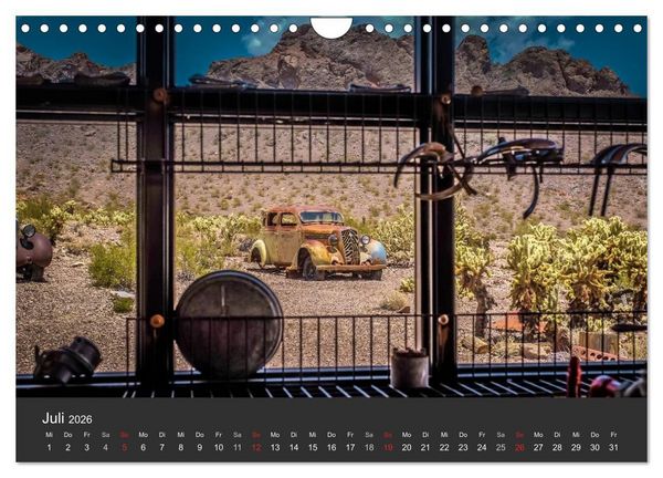 Produktbild: Vergessene Zeitzeugen entlang der Route 66 (Wandkalender 2026 DIN A4 quer), CALVENDO Monatskalender