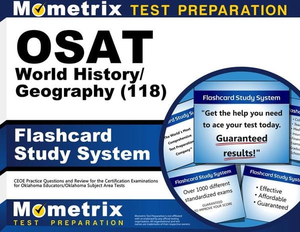 Produktbild: Osat World History/Geography (118) Flashcard Study System
