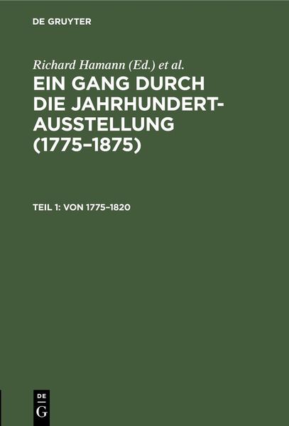Produktbild: Von 1775-1820