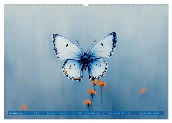 Produktbild: Blauer Zauberflug (Wandkalender 2026 DIN A2 quer), CALVENDO Monatskalender