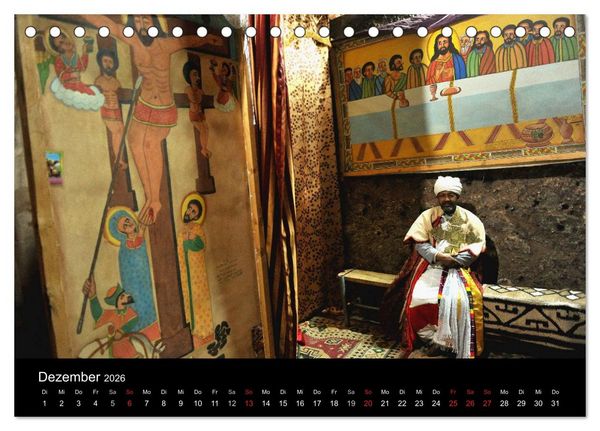 Produktbild: &Auml;thiopien Impressionen (Tischkalender 2026 DIN A5 quer), CALVENDO Monatskalender