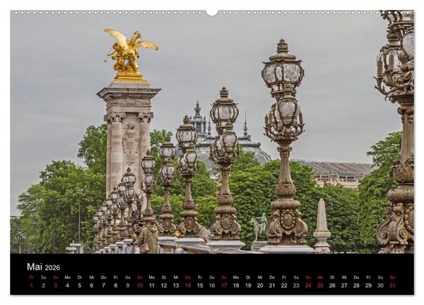 Produktbild: Paris (Wandkalender 2026 DIN A2 quer), CALVENDO Monatskalender