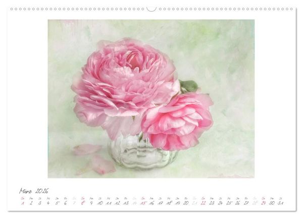 Produktbild: Vintage Flowers (Wandkalender 2026 DIN A2 quer), CALVENDO Monatskalender
