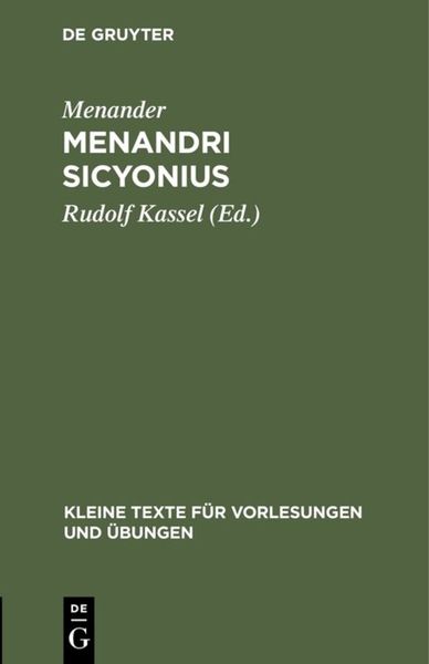 Produktbild: Menandri Sicyonius