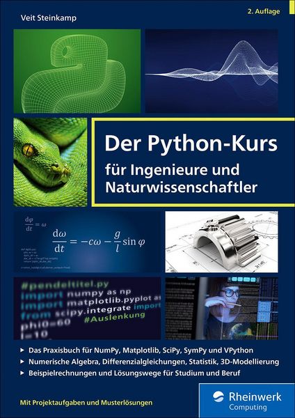 Produktbild: Der Python-Kurs f&uuml;r Ingenieure und Naturwissenschaftler