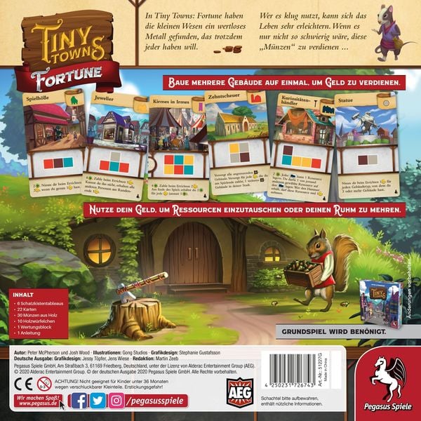 Produktbild: Pegasus - Tiny Towns Fortune, Erweiterung