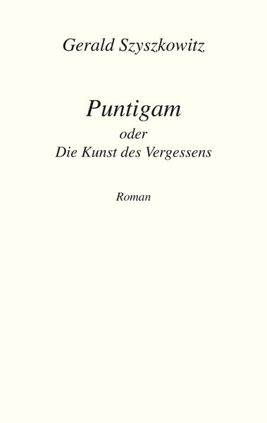 Produktbild: Puntigam oder Die Kunst des Vergessens