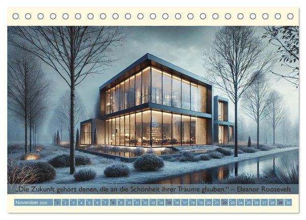 Produktbild: Architektur und Natur im Rhythmus der Jahreszeiten (Tischkalender 2026 DIN A5 quer), CALVENDO Monatskalender