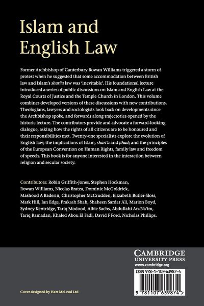 Produktbild: Islam and English Law