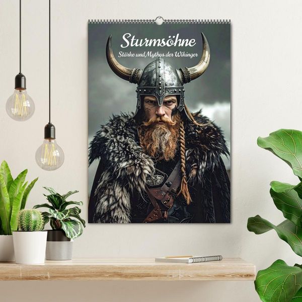 Produktbild: Sturms&ouml;hne St&auml;rke und Mythos der Wikinger (Wandkalender 2026 DIN A2 hoch), CALVENDO Monatskalender