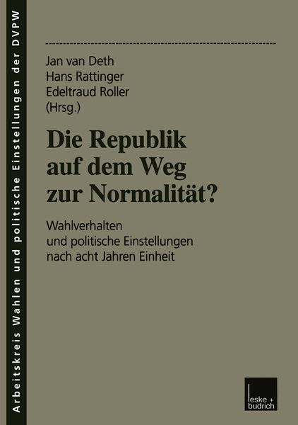 Produktbild: Die Republik auf dem Weg zur Normalit&auml;t?