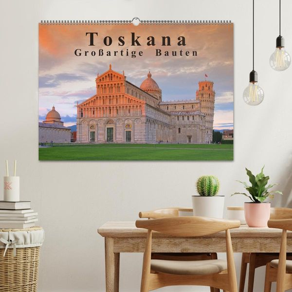 Produktbild: Toskana - Gro&szlig;arige Bauten (Wandkalender 2026 DIN A2 quer), CALVENDO Monatskalender