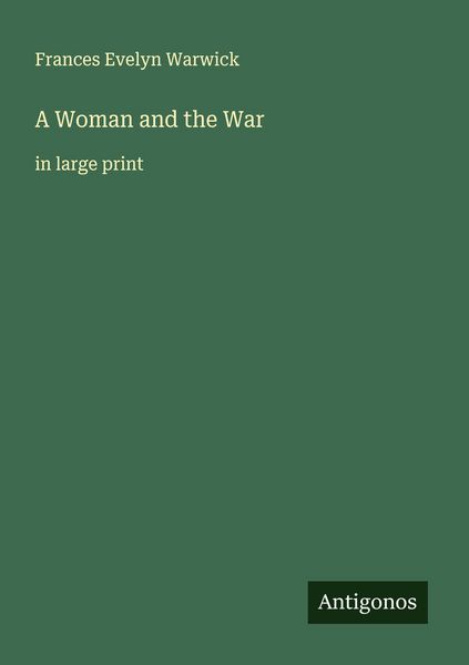 Produktbild: A Woman and the War