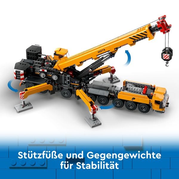 Produktbild: LEGO City Mobiler Baukran, kreatives Bauspielzeug für Kinder 60409