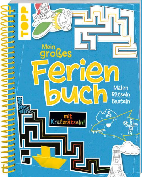 Mein großes Ferienbuch mit Kratzrätseln! (Blau), Taschenbuch von Frechverlag, Frech, 978-3-7724-8481-0
