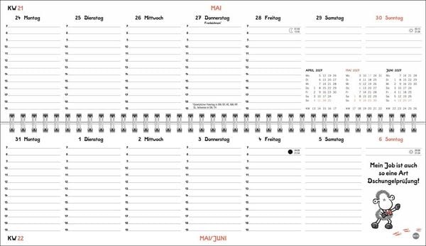 Produktbild: sheepworld Wochenquerplaner 2027