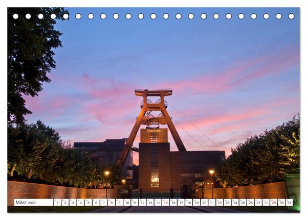 Produktbild: Die Zechen im Ruhrpott (Tischkalender 2026 DIN A5 quer), CALVENDO Monatskalender