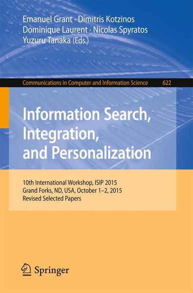 Produktbild: Information Search, Integration, and Personalization