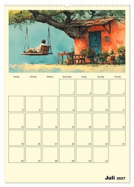 Produktbild: M&auml;nner im Garten. Entspannte Augenblicke im Gr&uuml;nen (Wandkalender 2027 DIN A2 hoch), CALVENDO Monatskalender