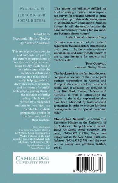 Produktbild: The Growth of Big Business in the United States and Western Europe, 1850 1939