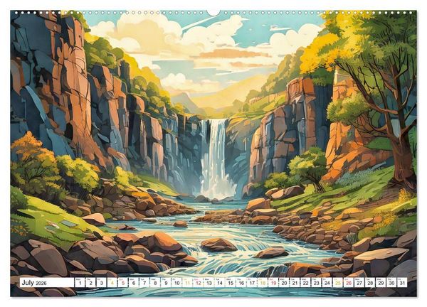 Produktbild: Braun, W: Peaceful Realms of Illustrated Landscapes (High Qu