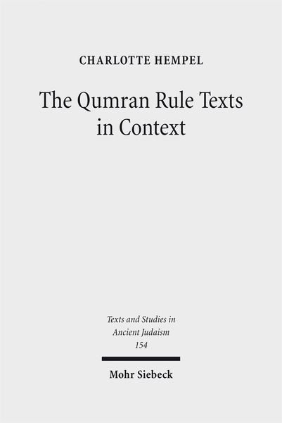 Produktbild: The Qumran Rule Texts in Context