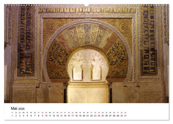 Produktbild: C&oacute;rdoba -Temperamentvolles Andalusien (Wandkalender 2026 DIN A2 quer), CALVENDO Monatskalender