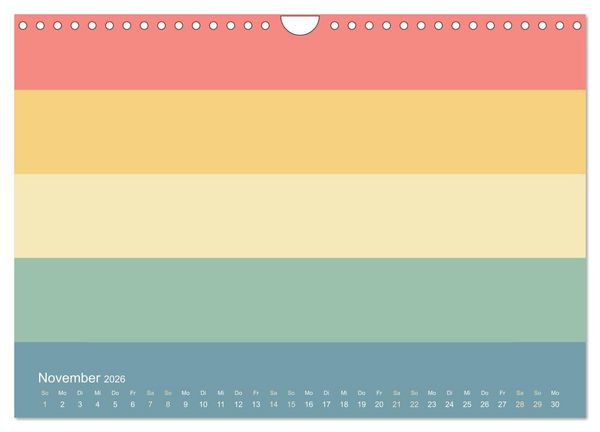 Produktbild: 70er Jahre Bastelkalender - DIY Kreativ-Kalender zum Selbstgestalten (Wandkalender 2026 DIN A4 quer), CALVENDO Monatskalender