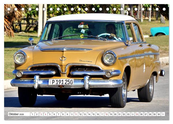 Produktbild: DODGE - Auto-Legenden der 50er Jahre (Tischkalender 2026 DIN A5 quer), CALVENDO Monatskalender
